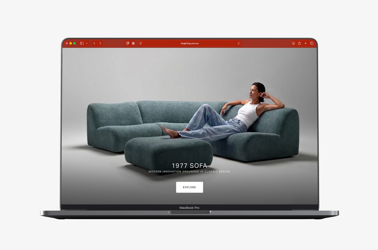 1977 Sofa product page on kingliving.com.au