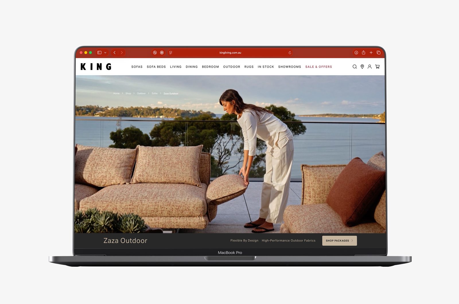 Zaza Outdoor product page on kingliving.com.au