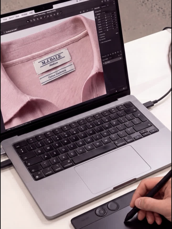 Digital build and hand retouching